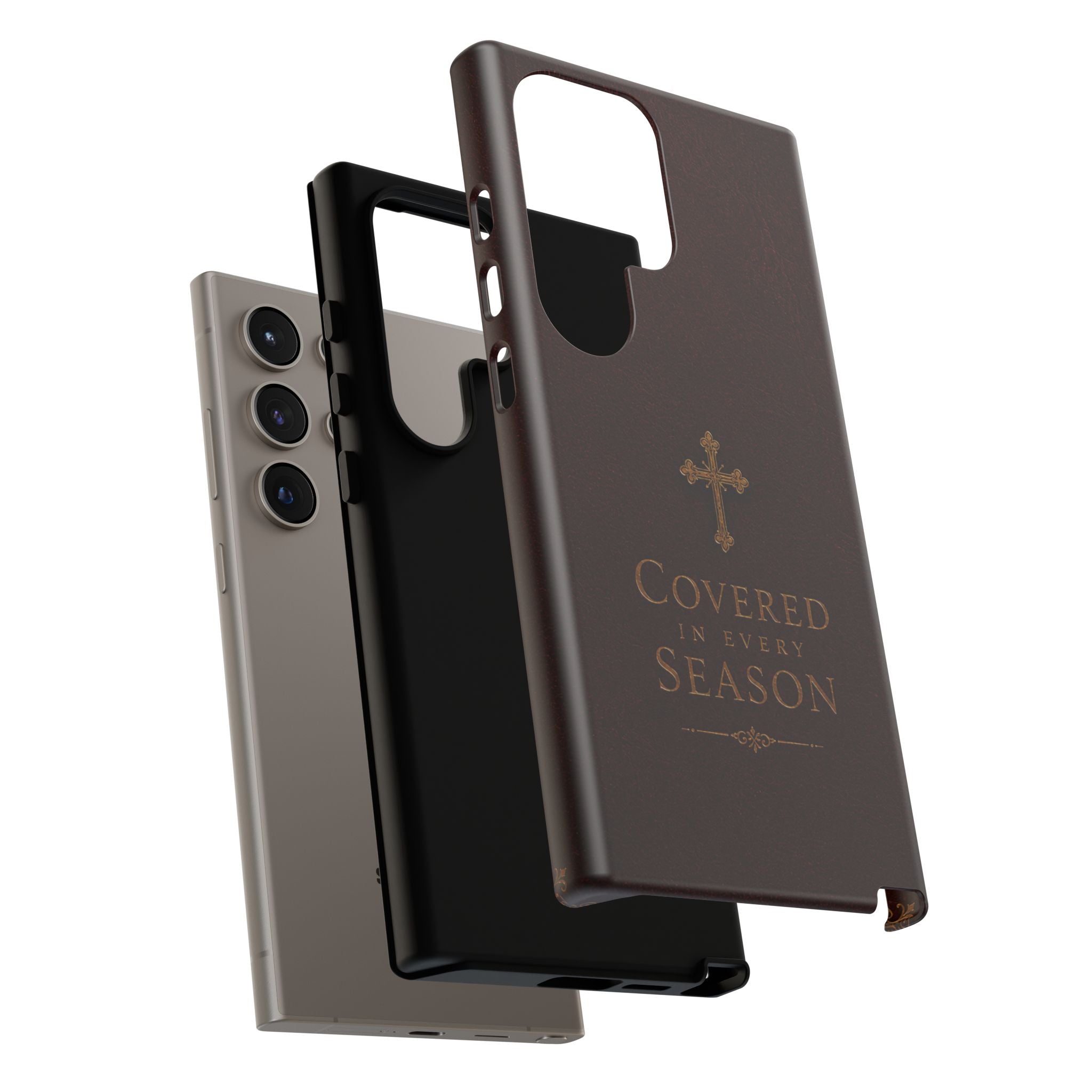 Covered in Every Season Christian Cross Phone Case