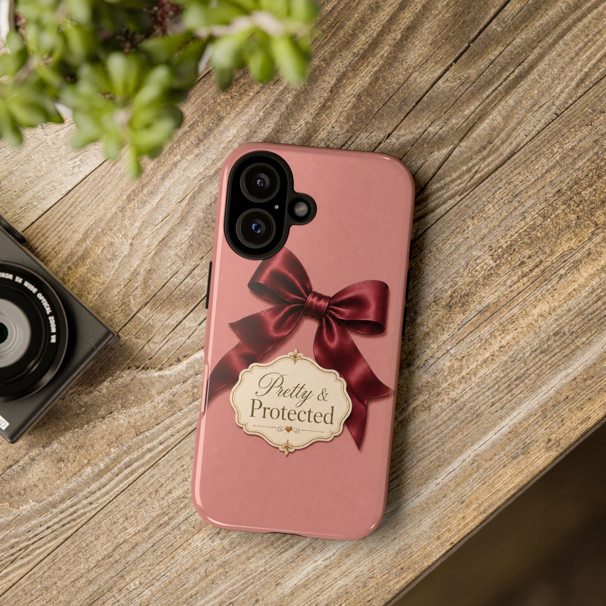 Pretty & Protected Bow Christian Phone Case