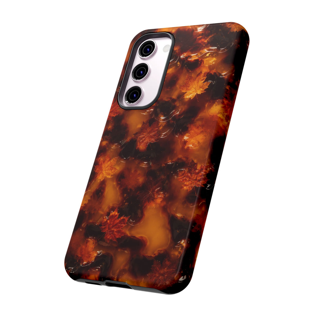 Amber Autumn Maple Leaf Phone Case