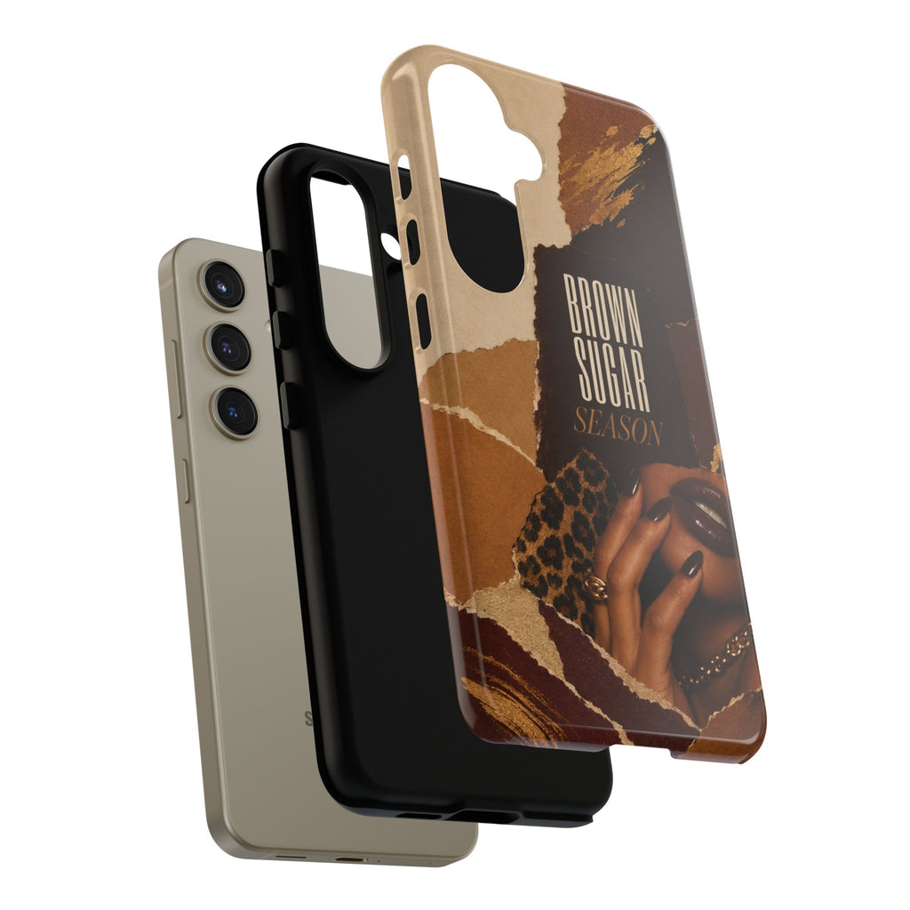Brown Sugar Season Leopard Collage Phone Case