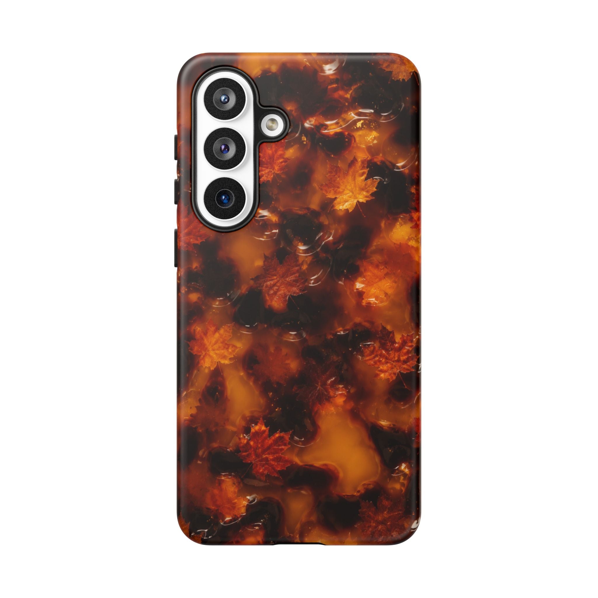 Amber Autumn Maple Leaf Phone Case