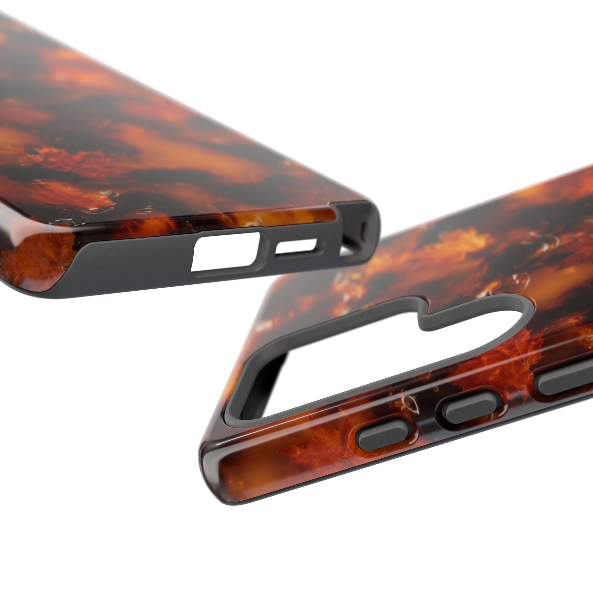 Amber Autumn Maple Leaf Phone Case
