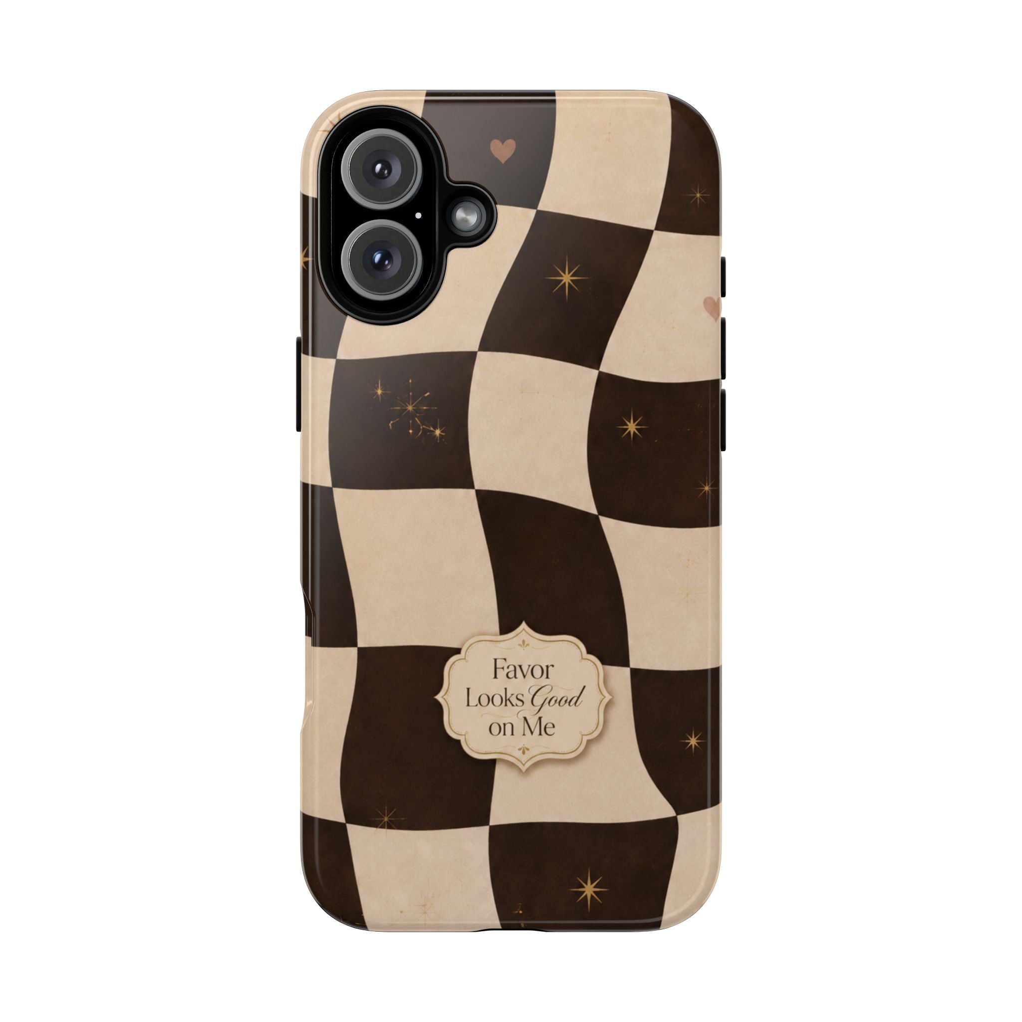 Favor Looks Good on Me Vintage Checkerboard Phone Case
