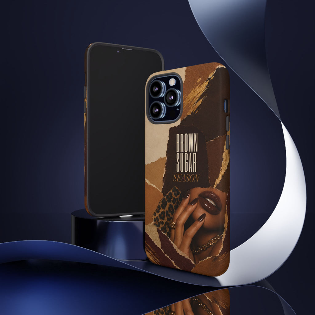 Brown Sugar Season Leopard Collage Phone Case