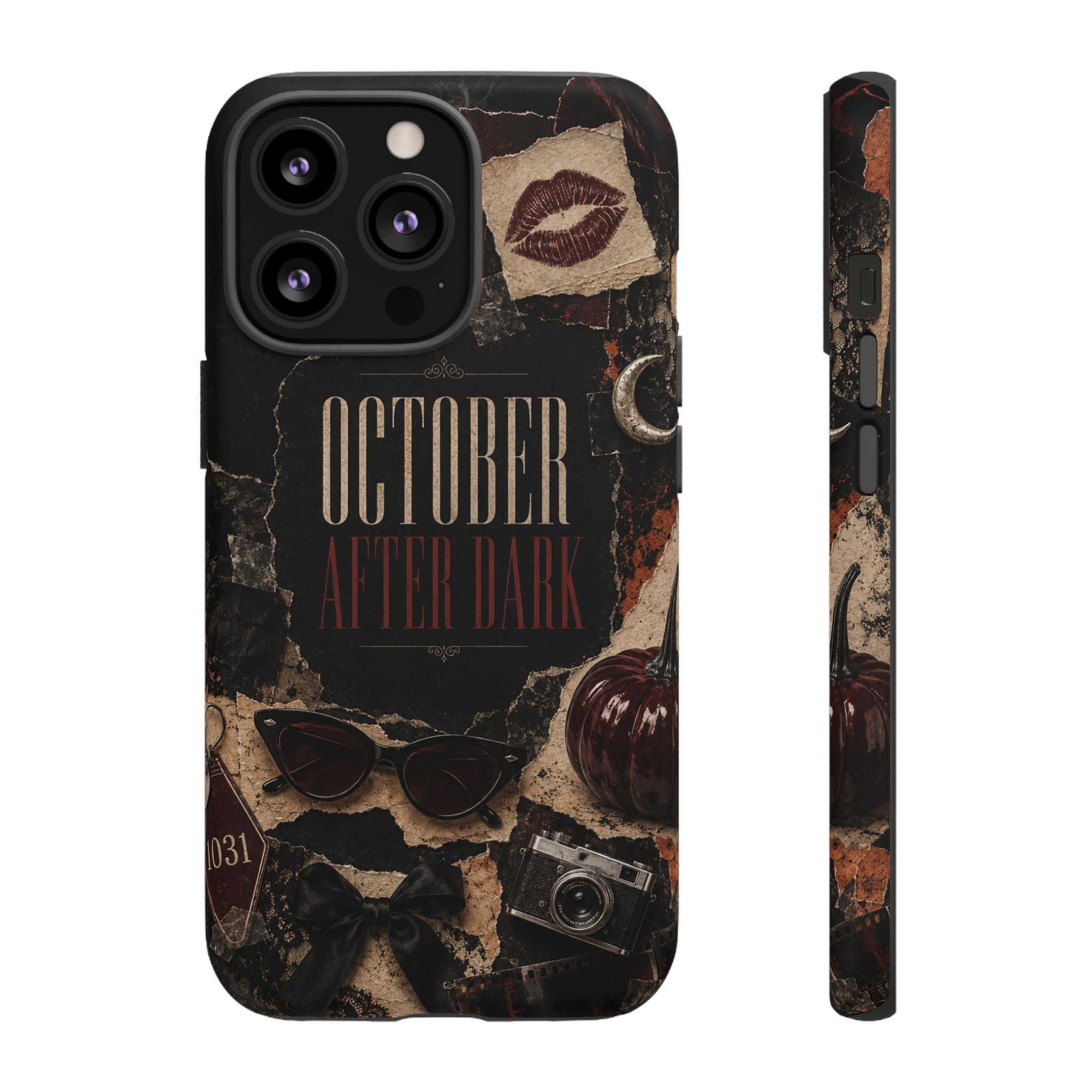 October After Dark Gothic Collage Phone Case