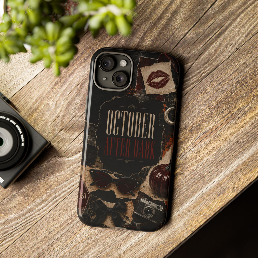 October After Dark Gothic Collage Phone Case