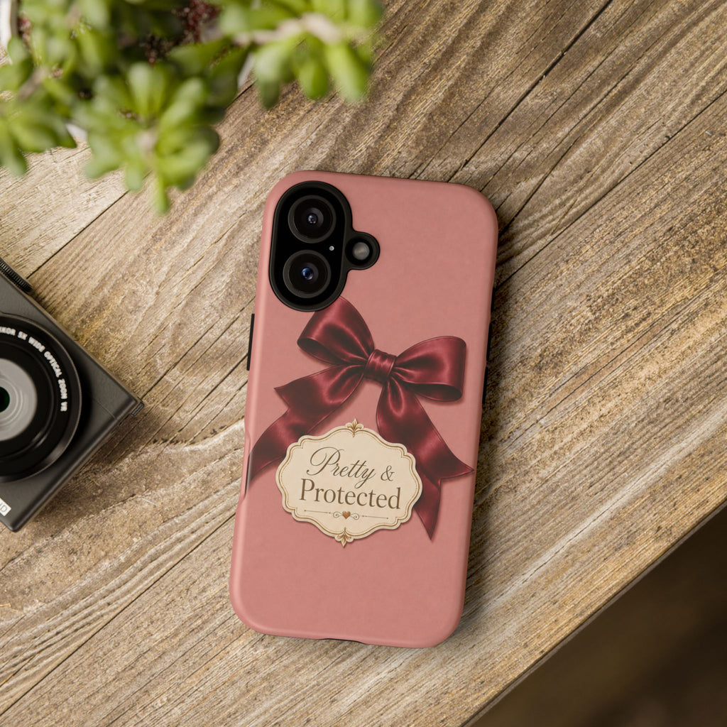 Pretty & Protected Bow Christian Phone Case