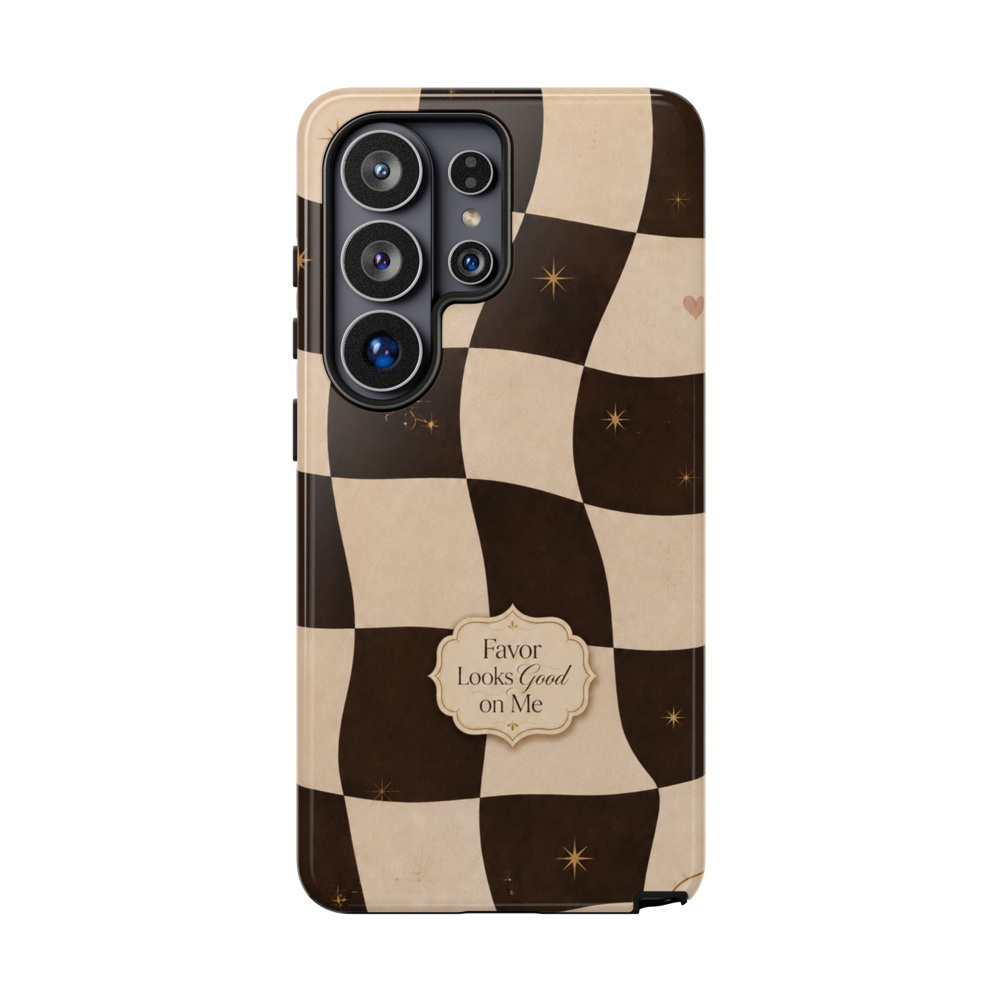 Favor Looks Good on Me Vintage Checkerboard Phone Case