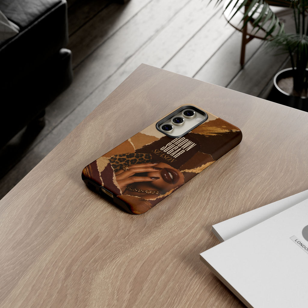 Brown Sugar Season Leopard Collage Phone Case