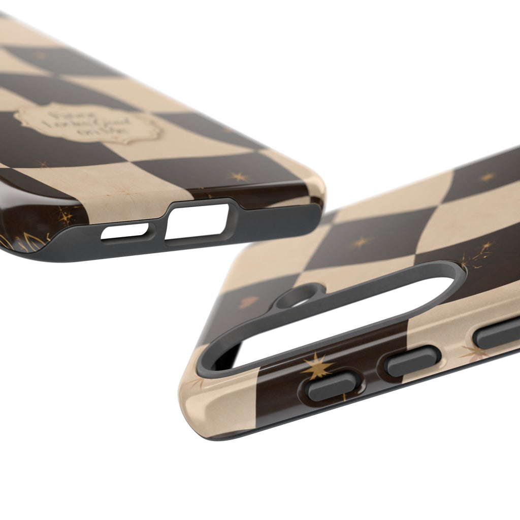 Favor Looks Good on Me Vintage Checkerboard Phone Case