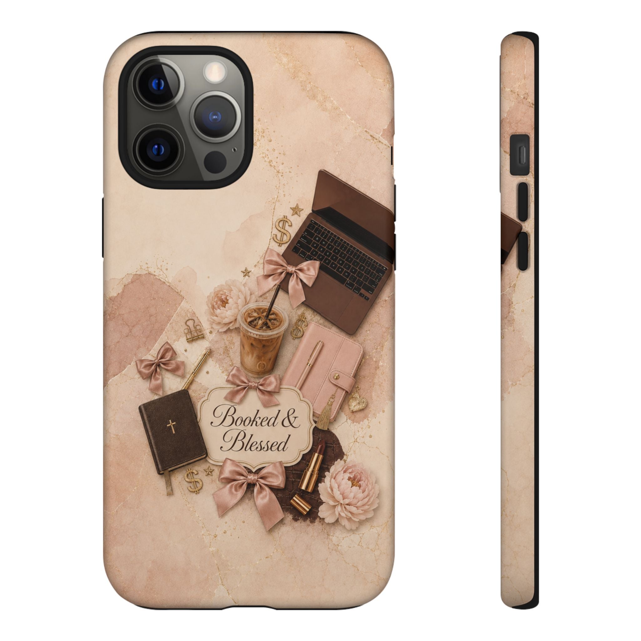 Booked & Blessed Christian Book Lover Phone Case