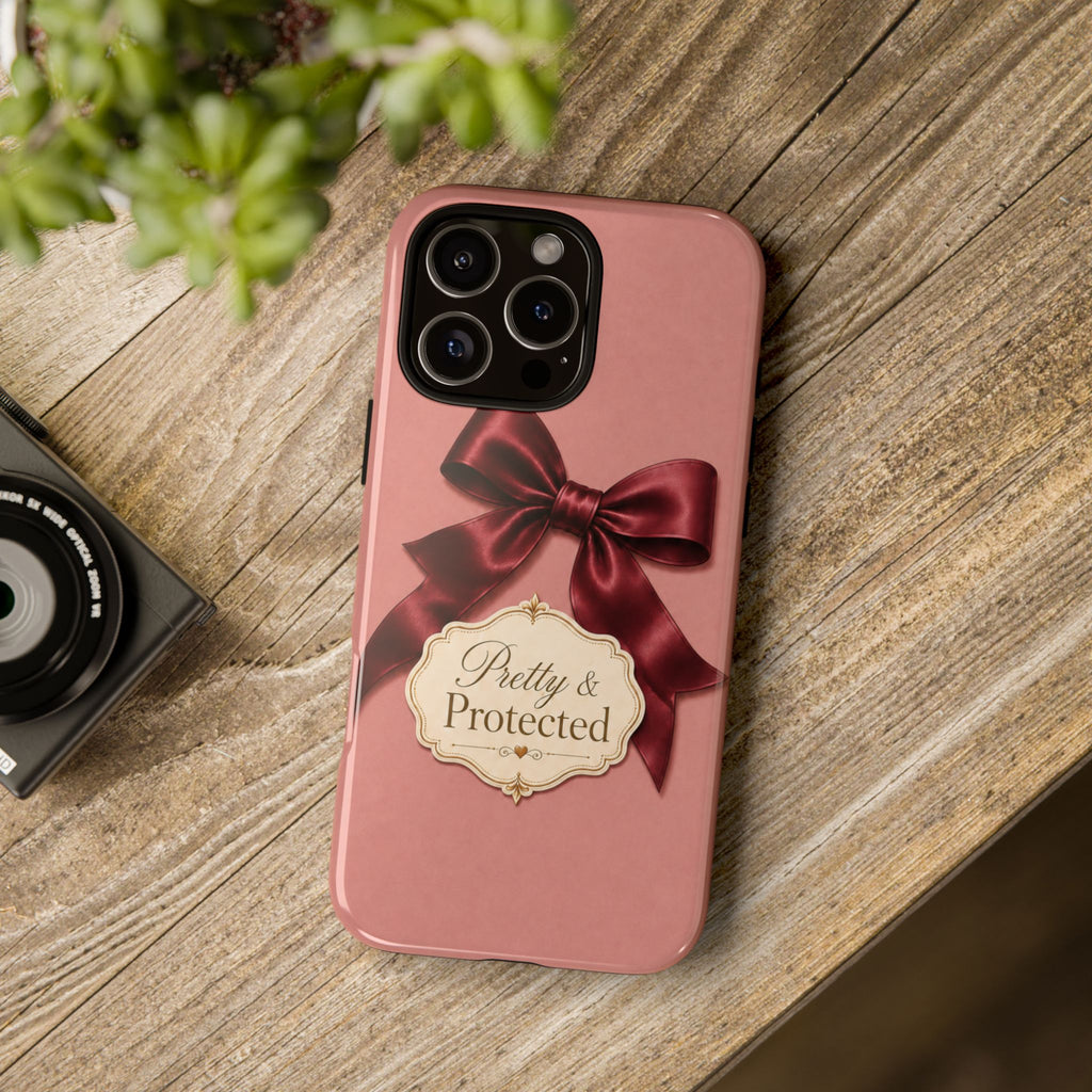 Pretty & Protected Bow Christian Phone Case