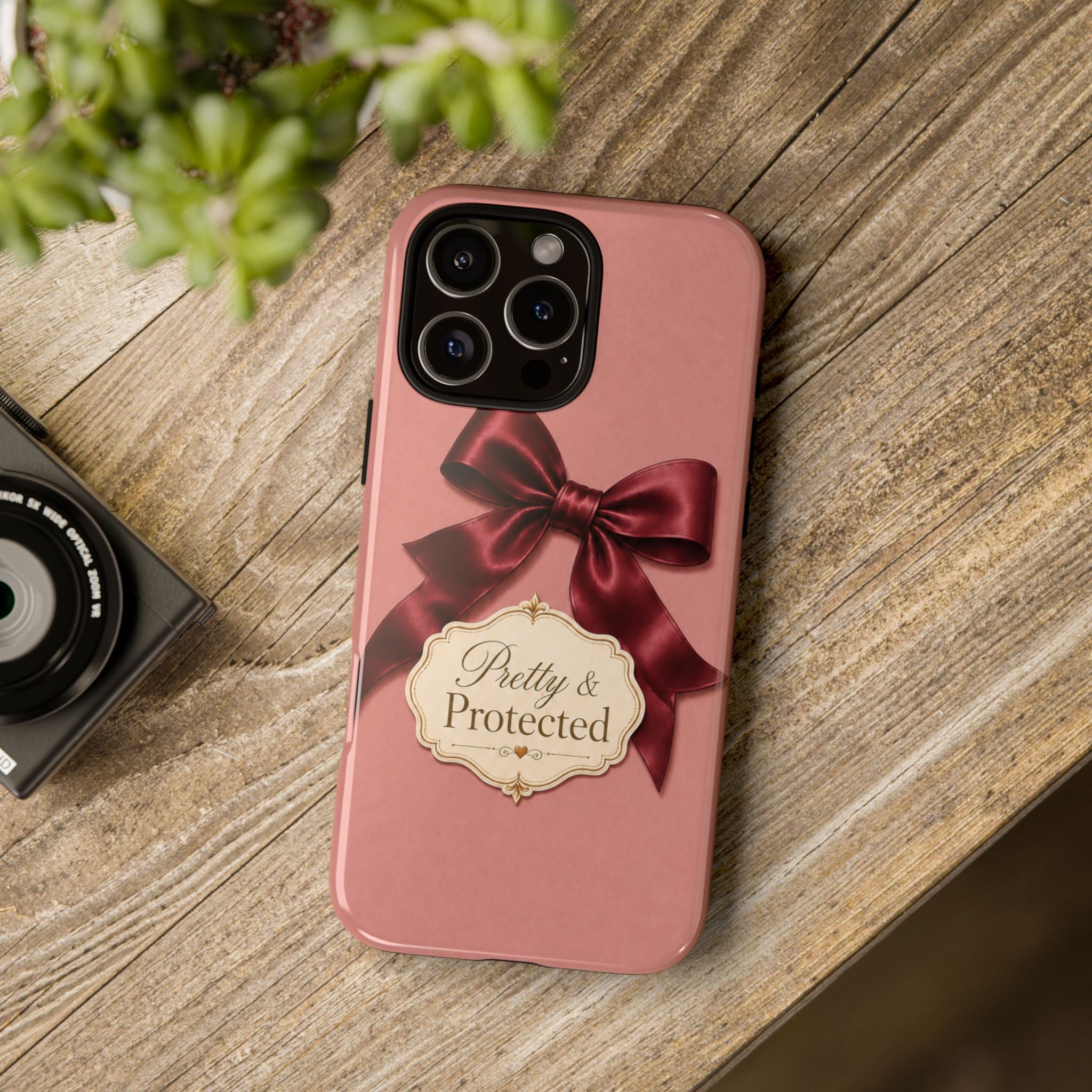 Pretty & Protected Bow Christian Phone Case