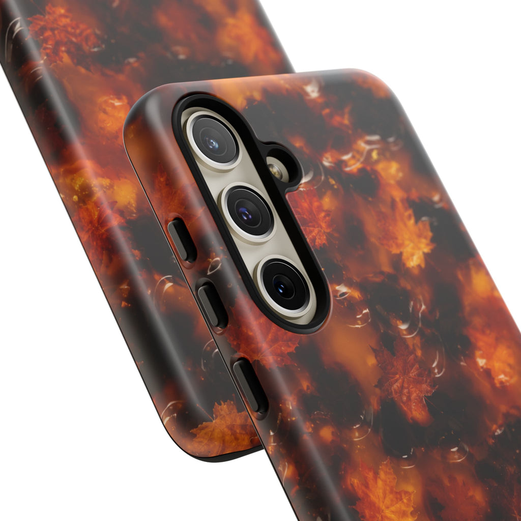 Amber Autumn Maple Leaf Phone Case