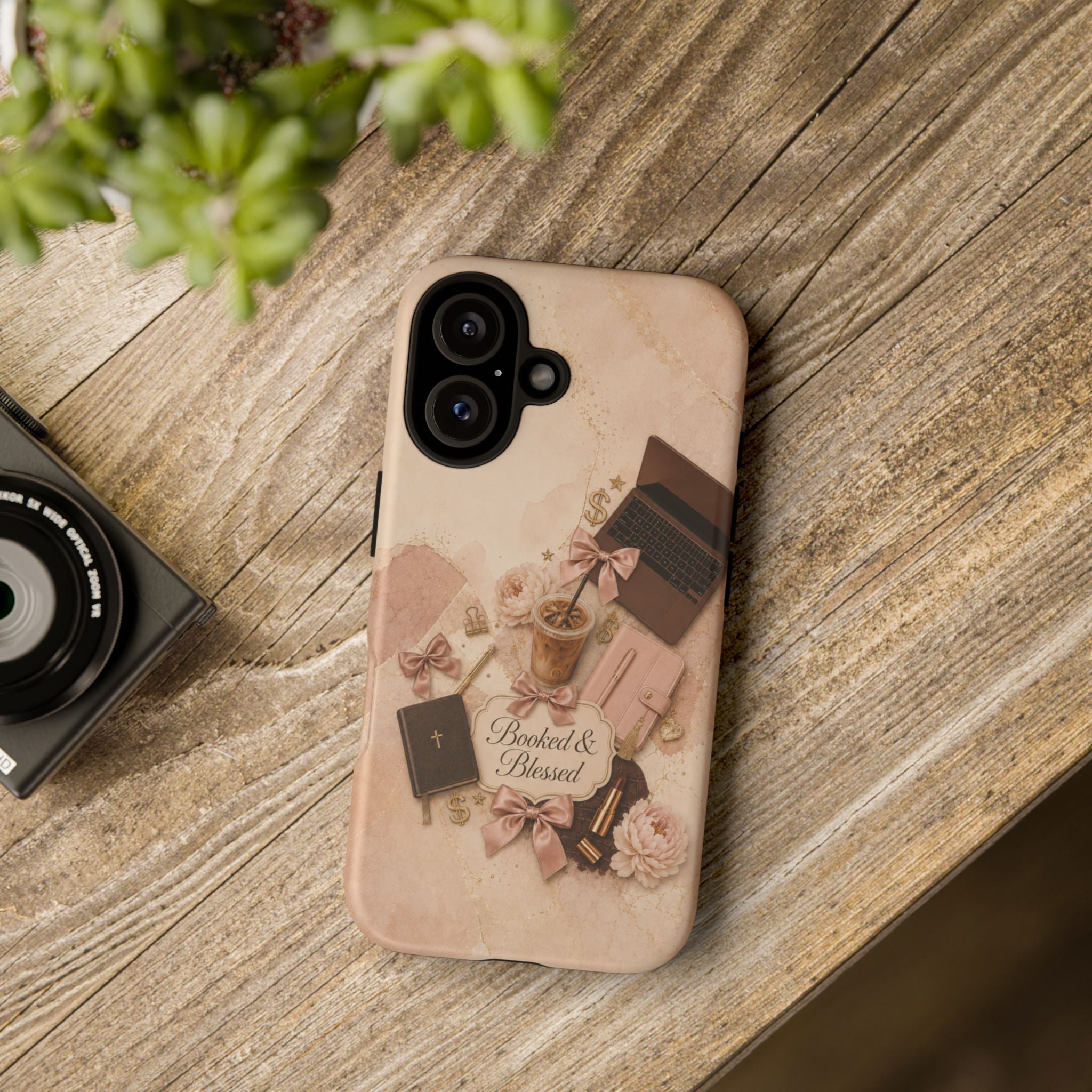 Booked & Blessed Christian Book Lover Phone Case