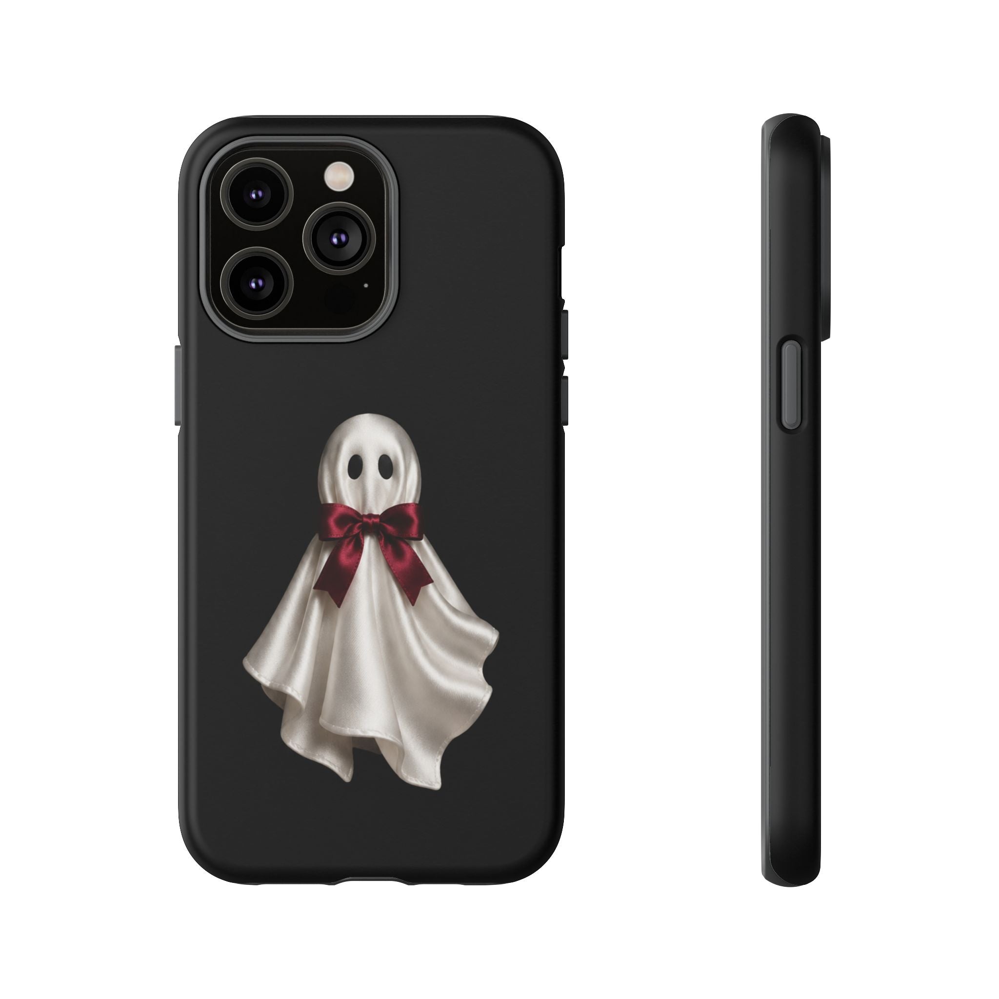 Burgundy Bow Ghost Spooky Phone Case