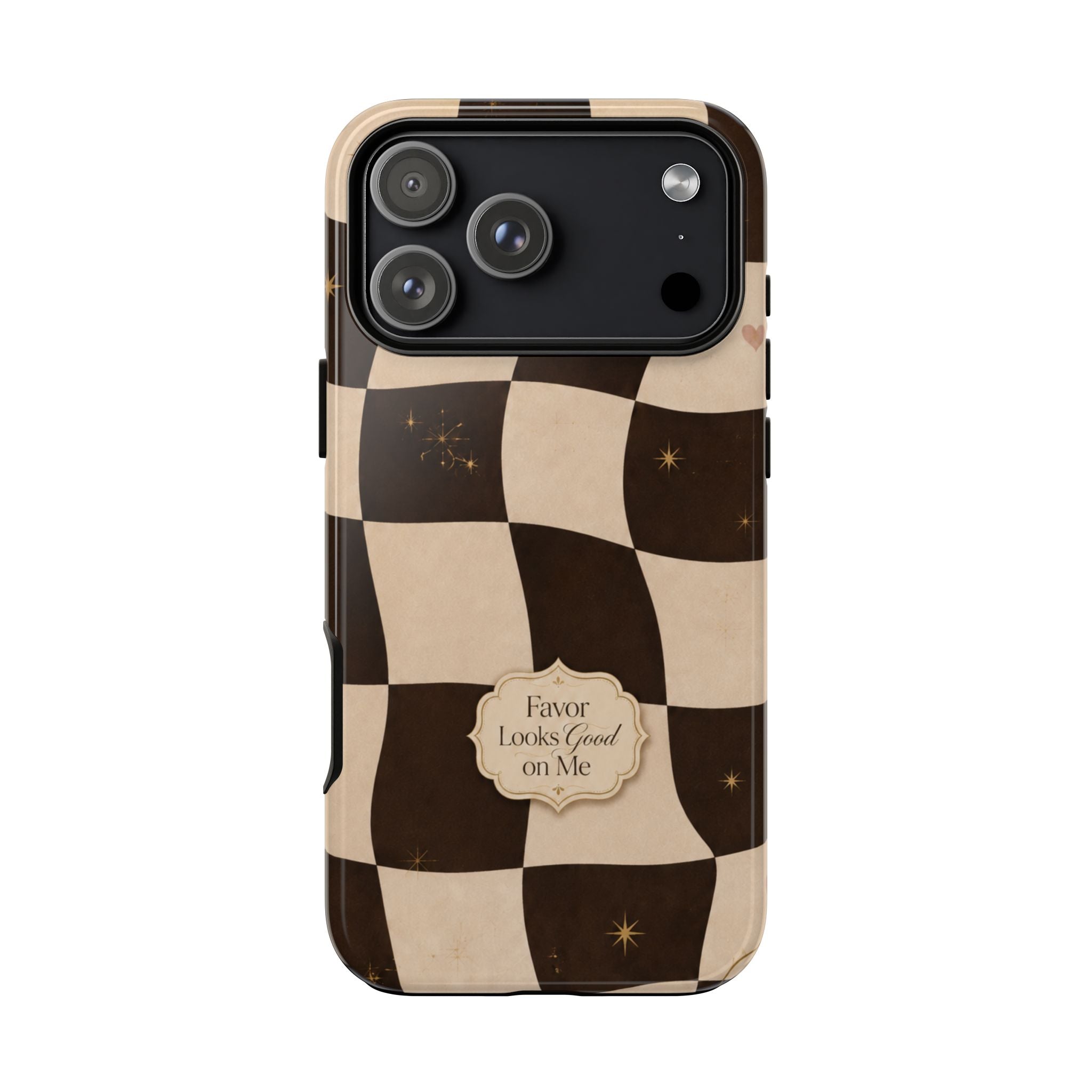 Favor Looks Good on Me Vintage Checkerboard Phone Case