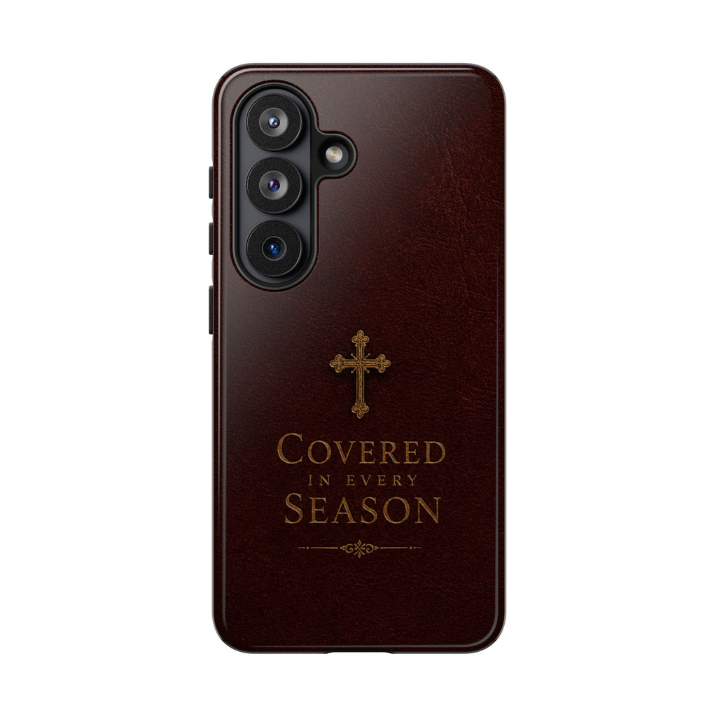 Covered in Every Season Christian Cross Phone Case