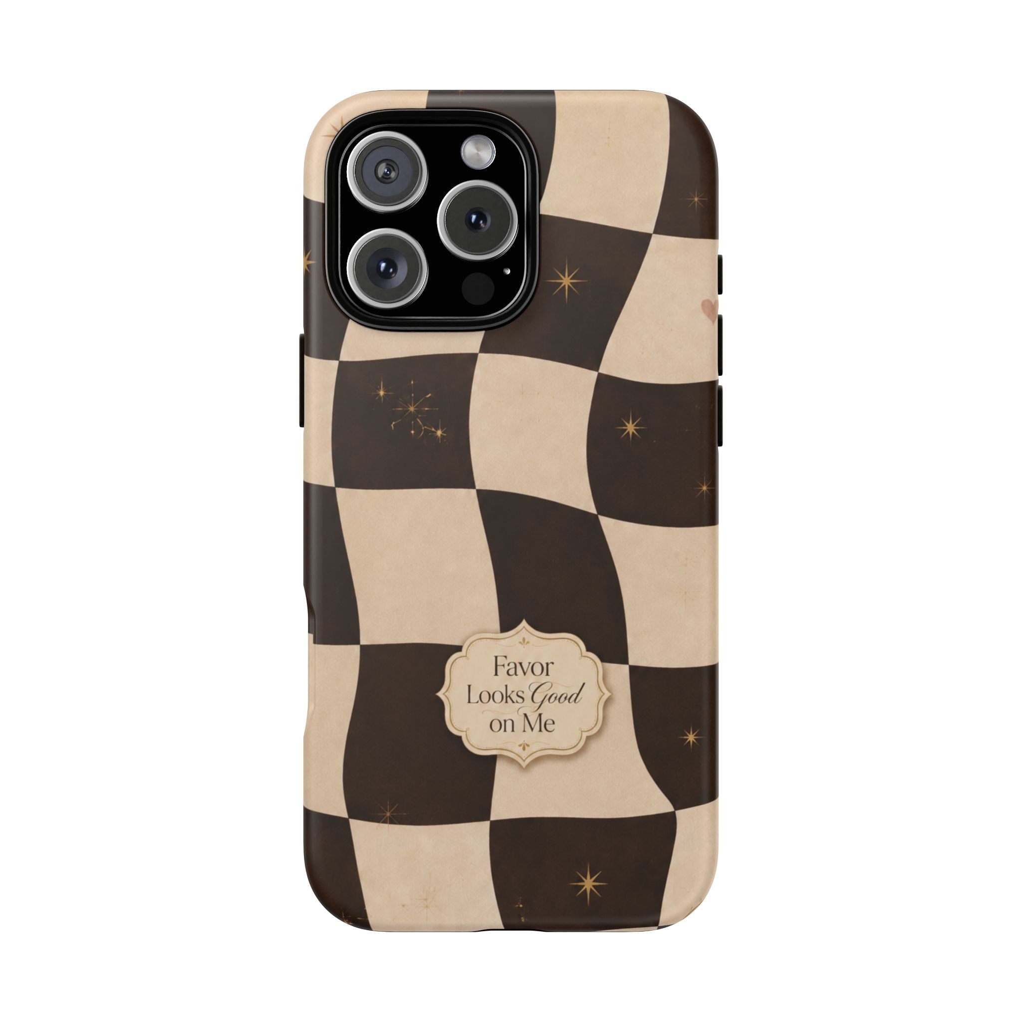Favor Looks Good on Me Vintage Checkerboard Phone Case