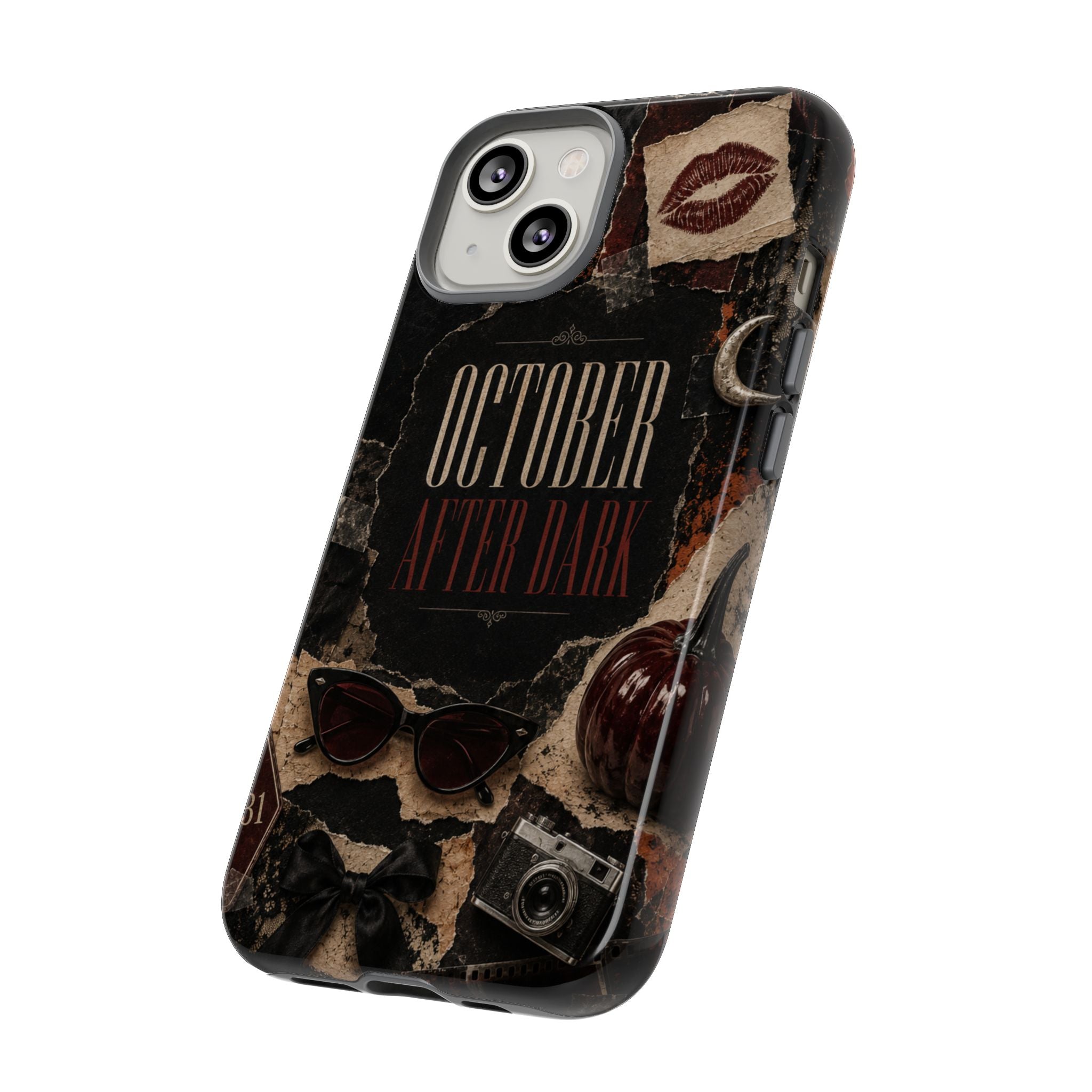 October After Dark Gothic Collage Phone Case