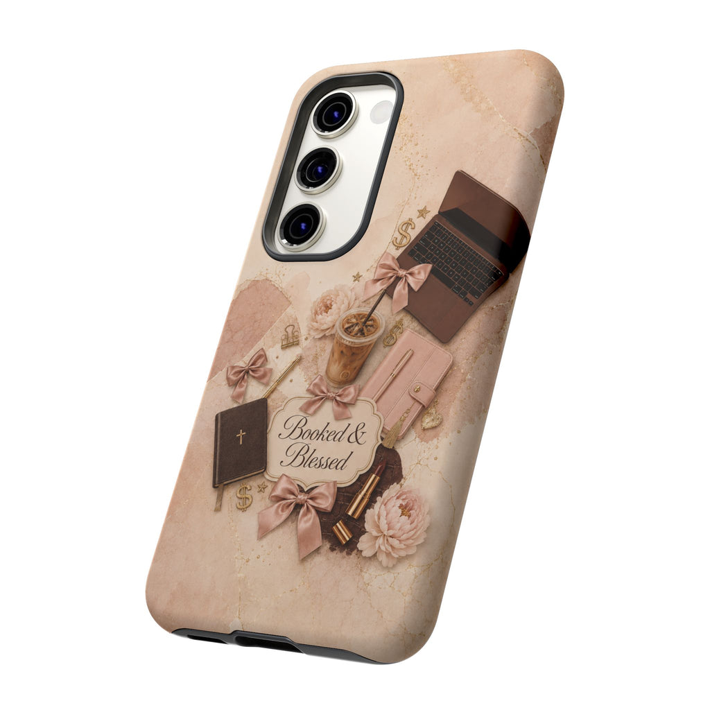 Booked & Blessed Christian Book Lover Phone Case