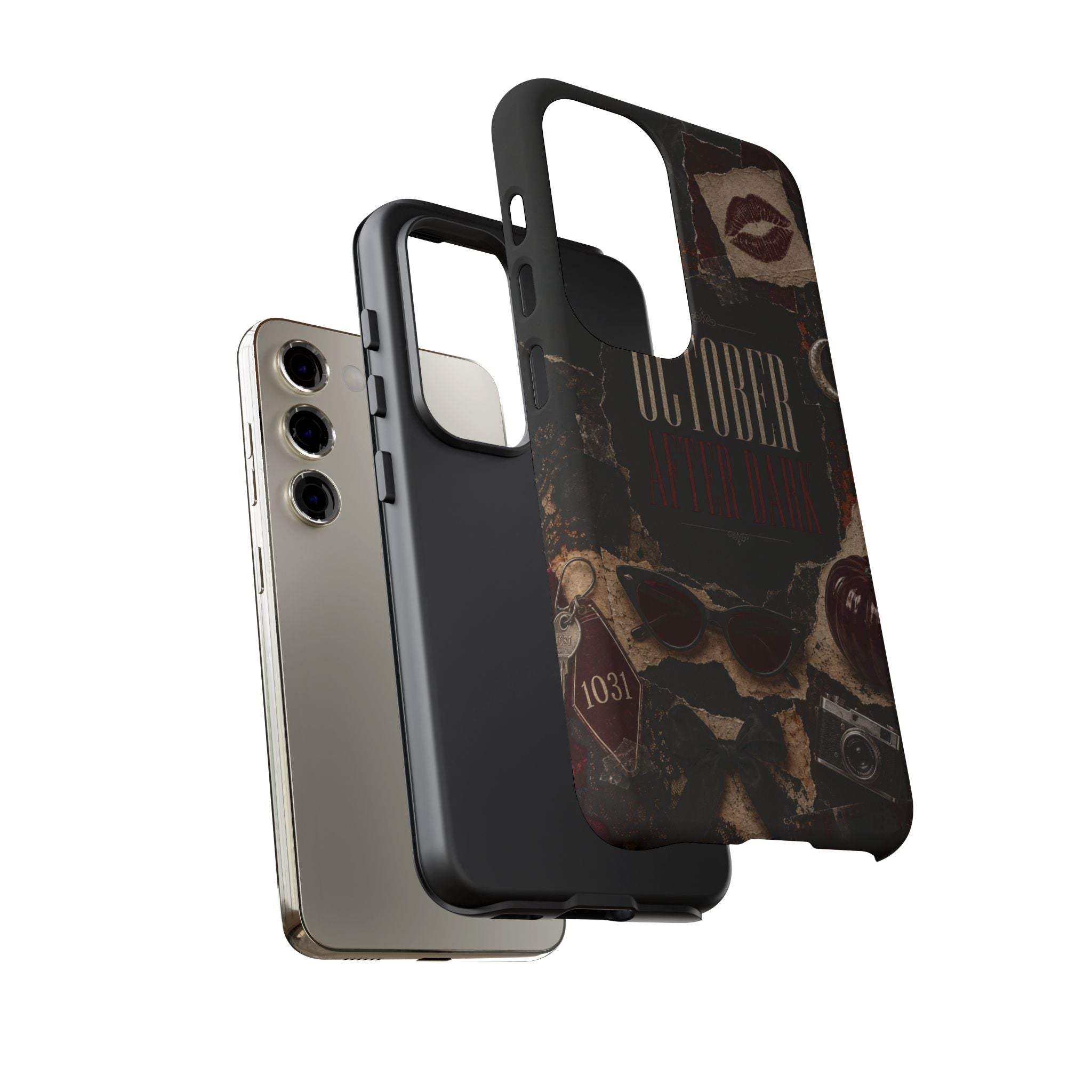 October After Dark Gothic Collage Phone Case