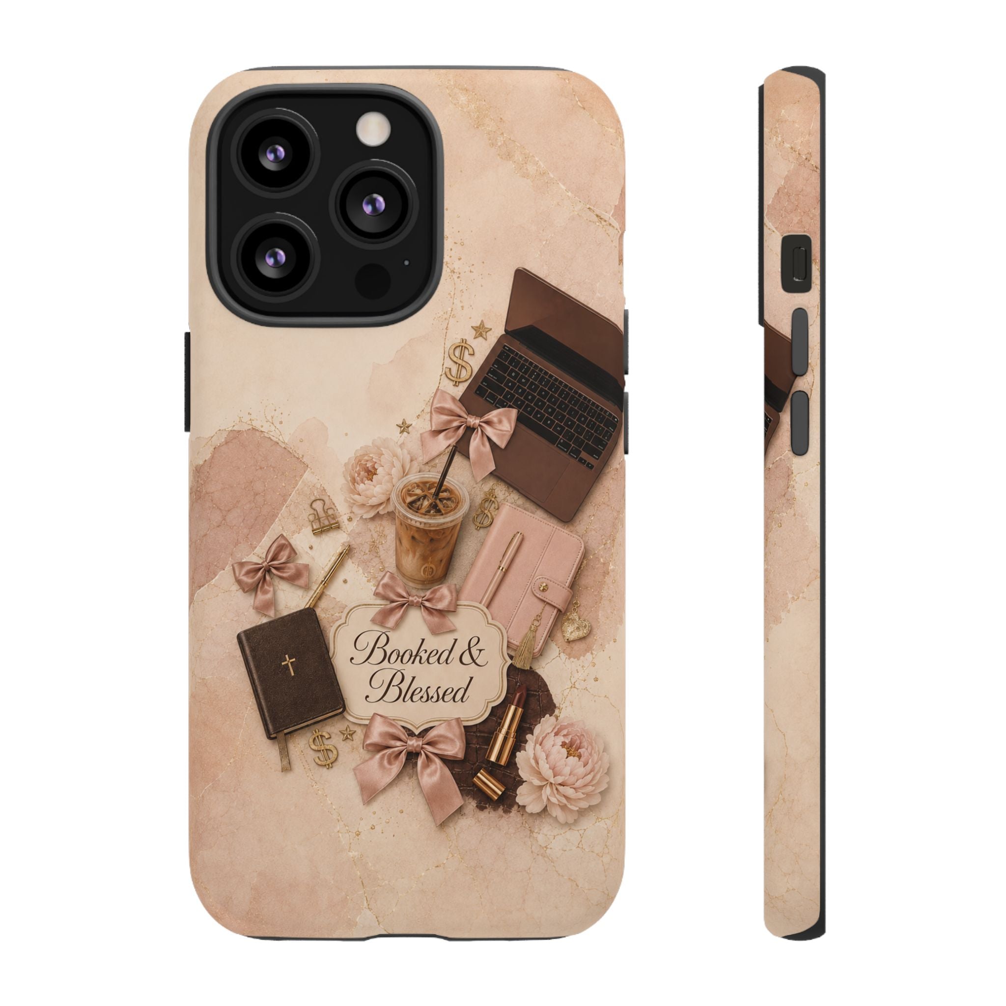 Booked & Blessed Christian Book Lover Phone Case