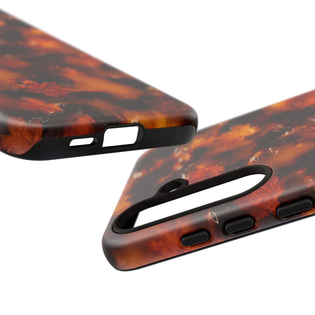 Amber Autumn Maple Leaf Phone Case