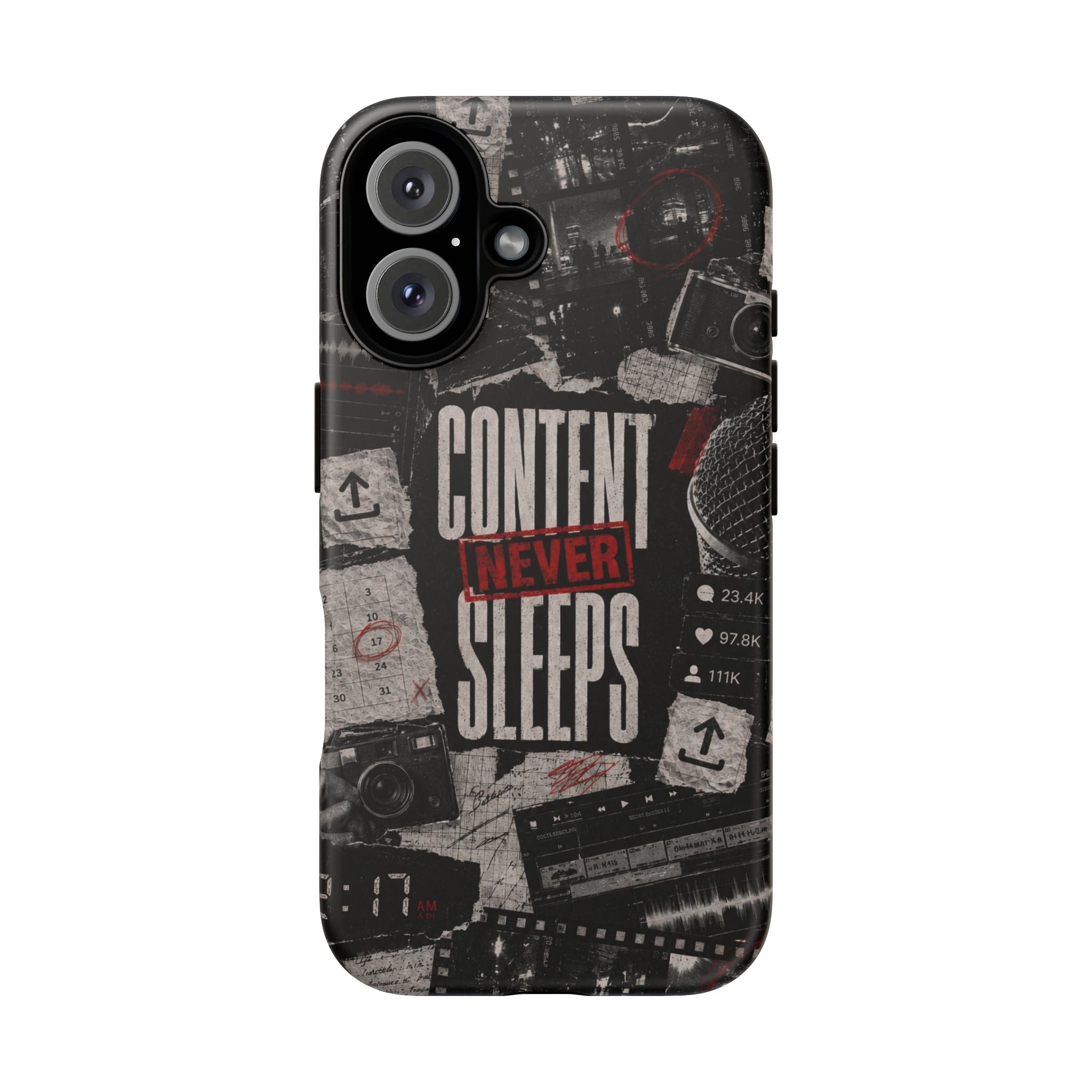 Content Never Sleeps Creator Phone Case