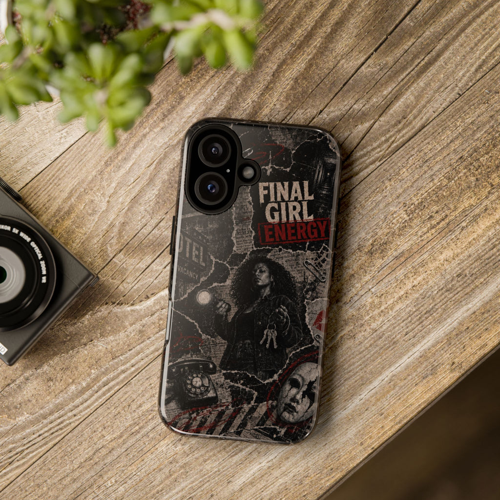 Final Girl Energy Horror Collage Phone Case