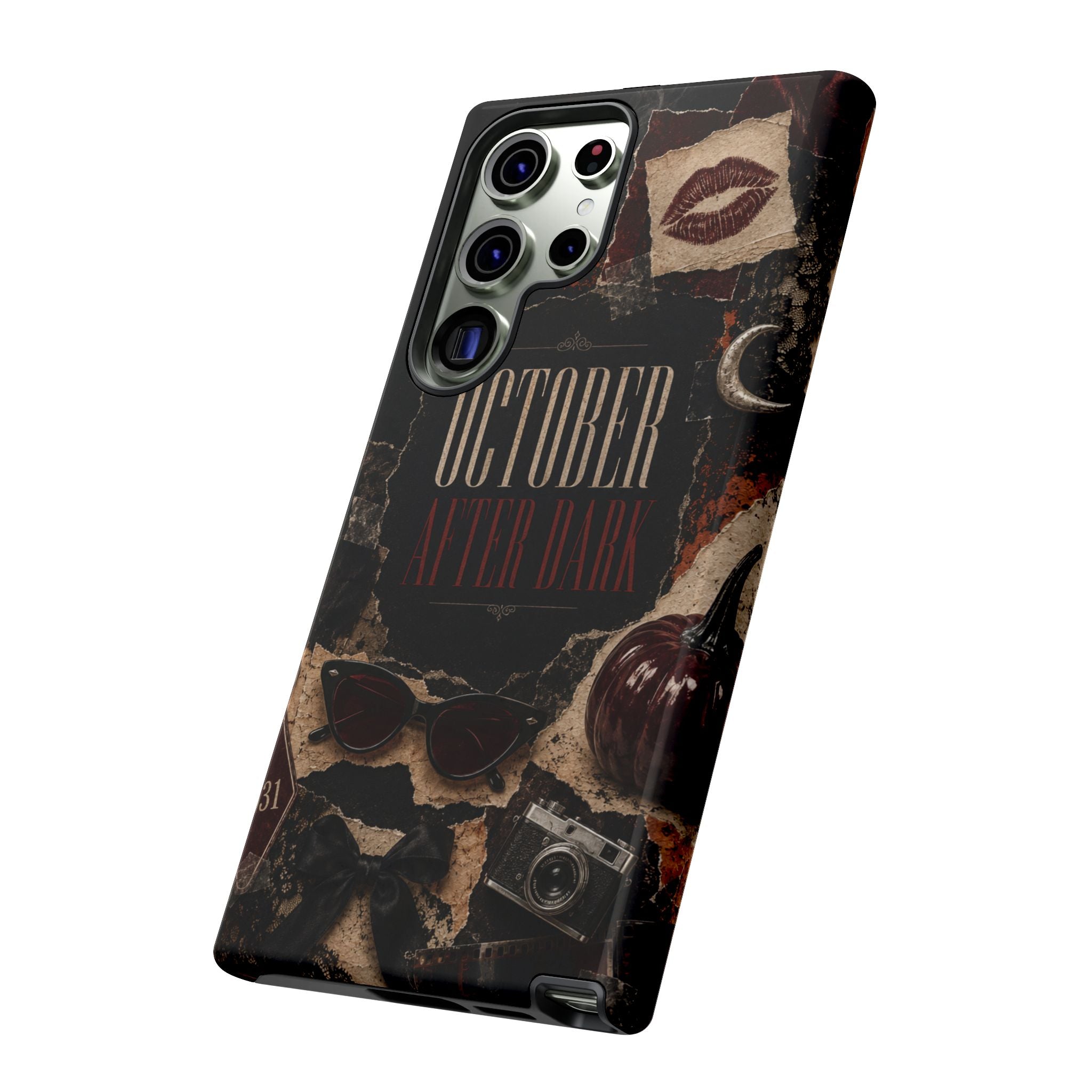 October After Dark Gothic Collage Phone Case