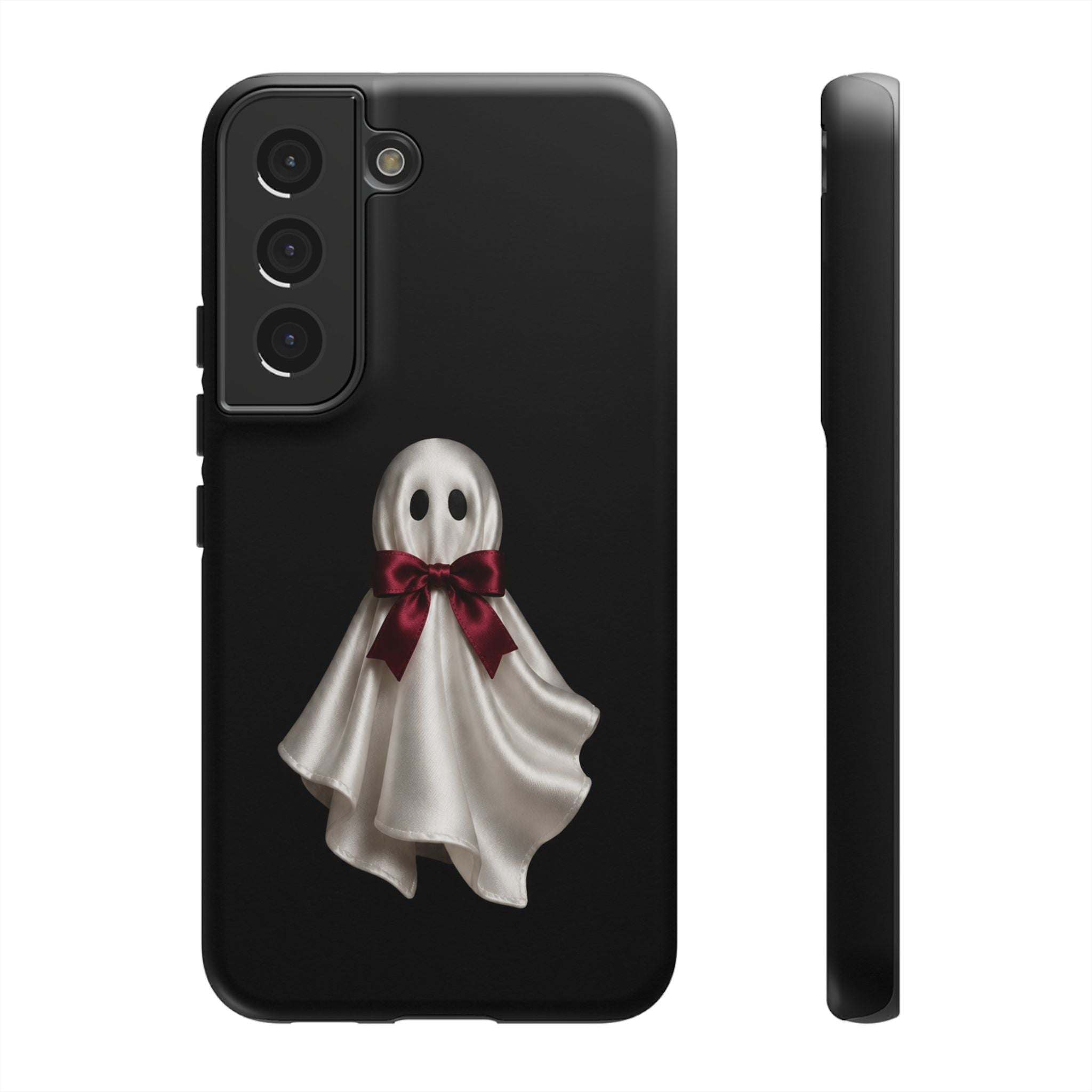 Burgundy Bow Ghost Spooky Phone Case