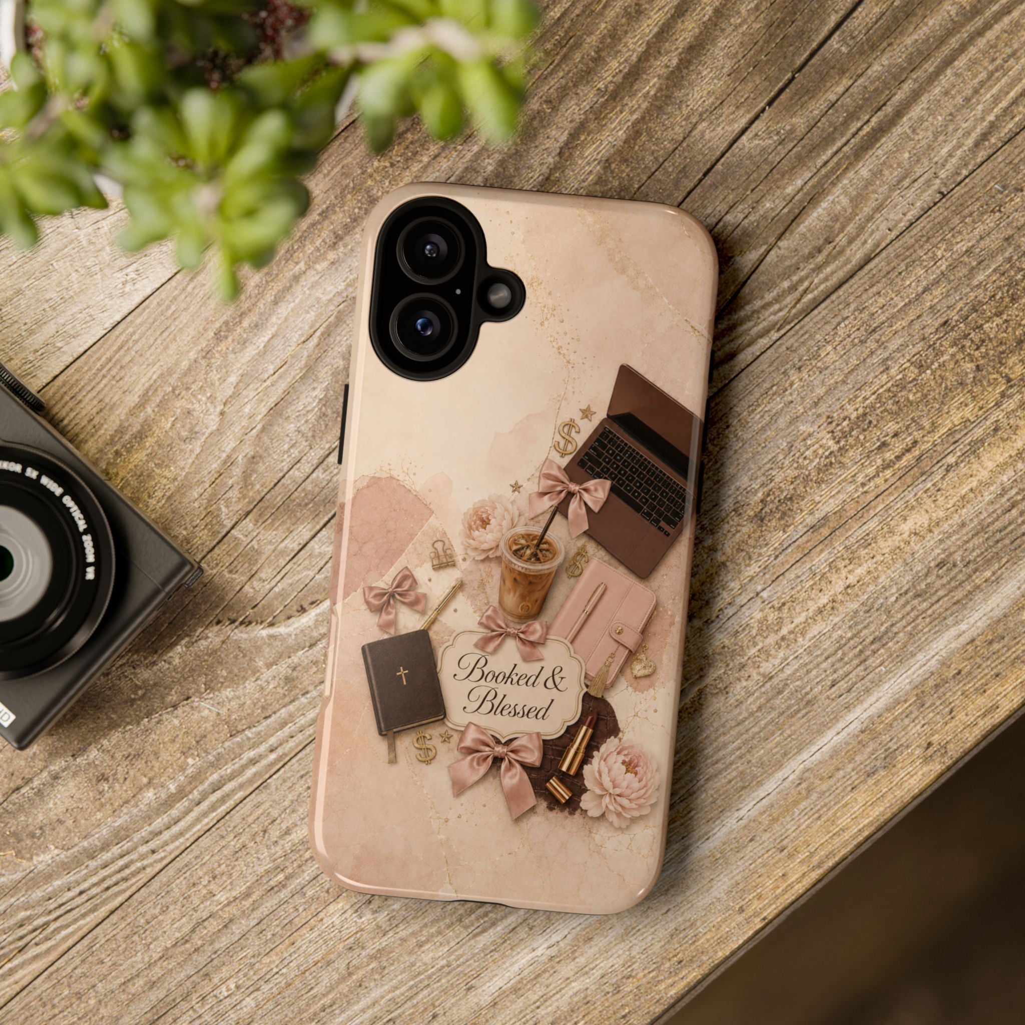 Booked & Blessed Christian Book Lover Phone Case