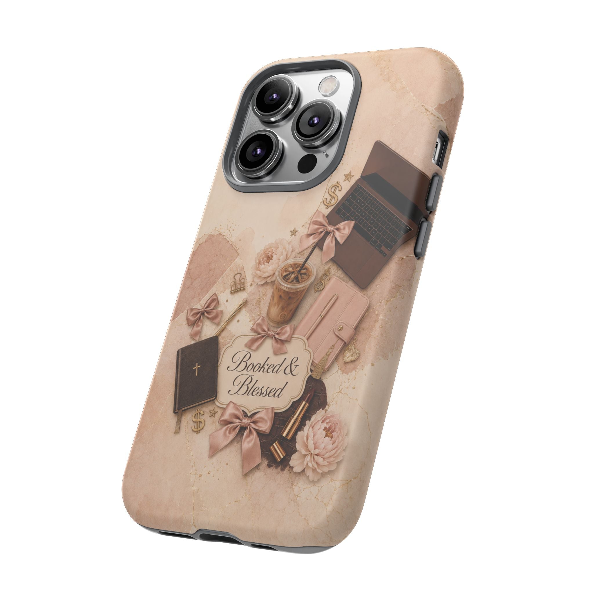 Booked & Blessed Christian Book Lover Phone Case