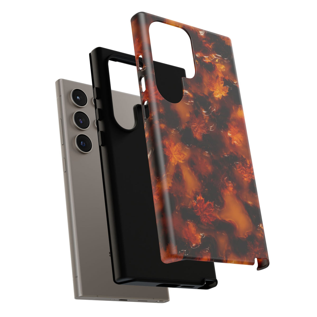 Amber Autumn Maple Leaf Phone Case