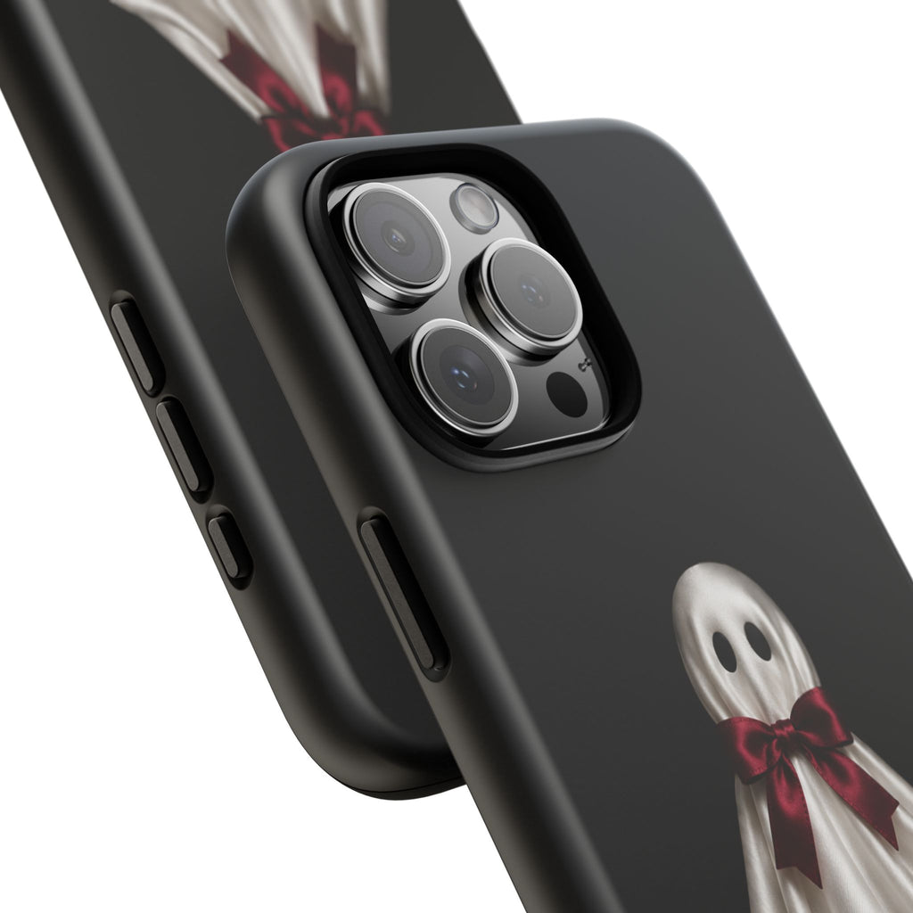Burgundy Bow Ghost Spooky Phone Case