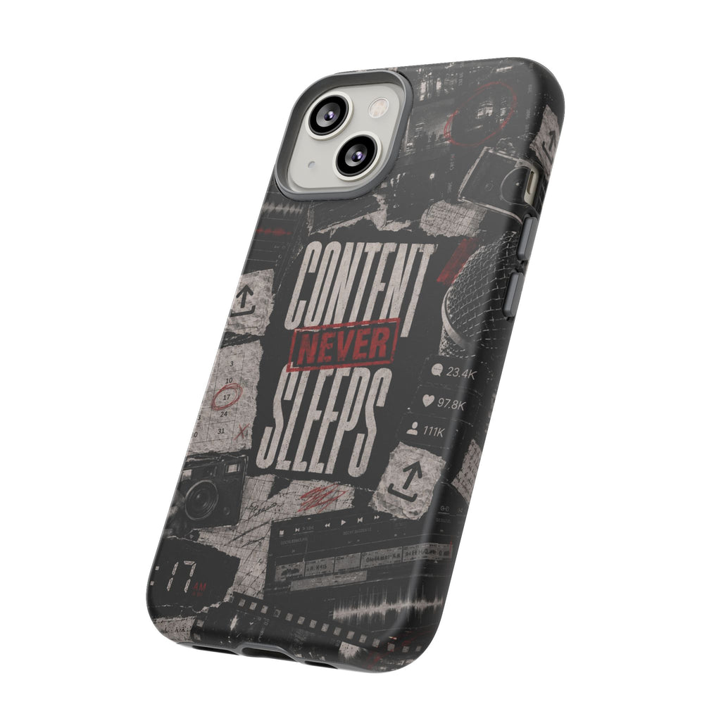 Content Never Sleeps Creator Phone Case