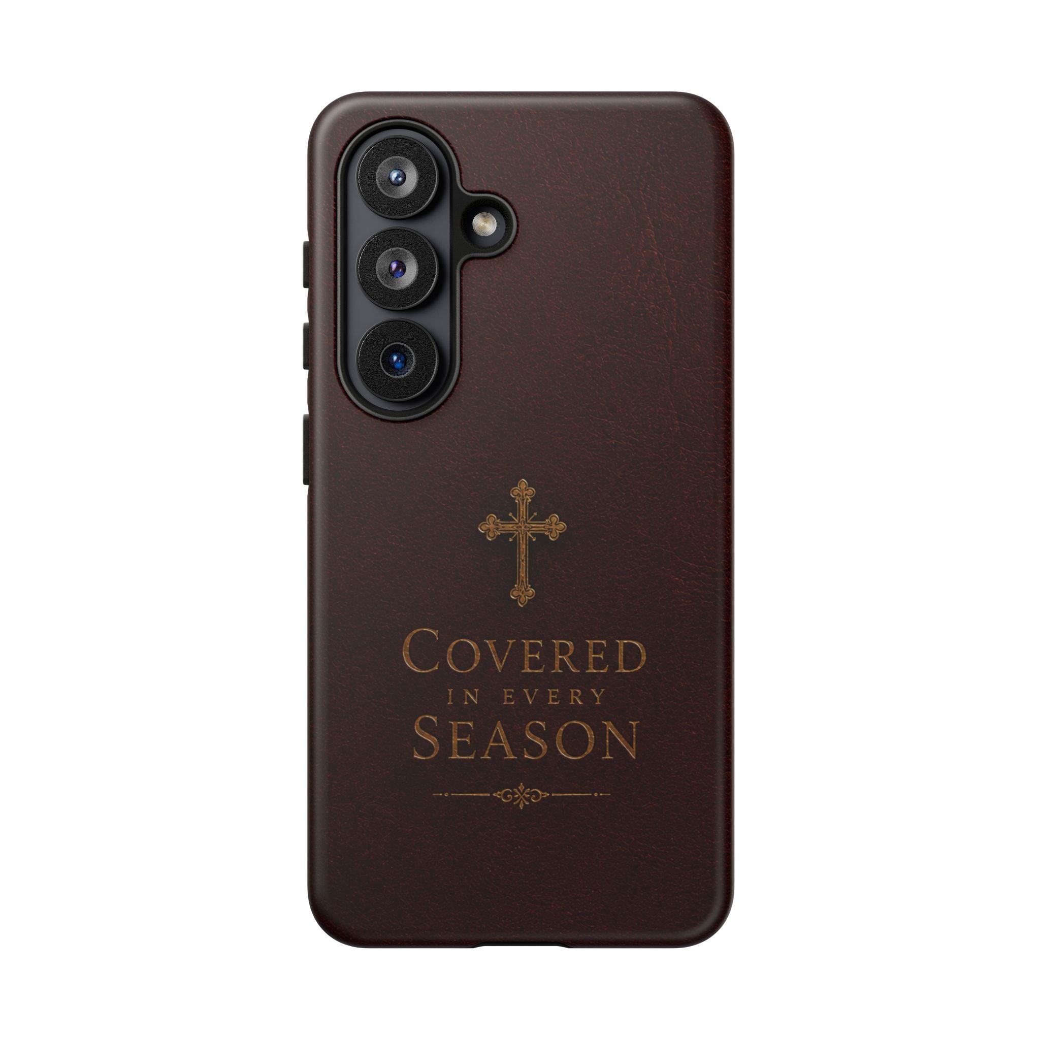 Covered in Every Season Christian Cross Phone Case