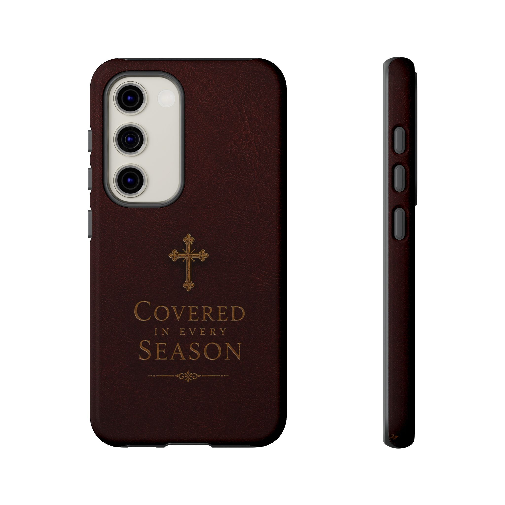 Covered in Every Season Christian Cross Phone Case