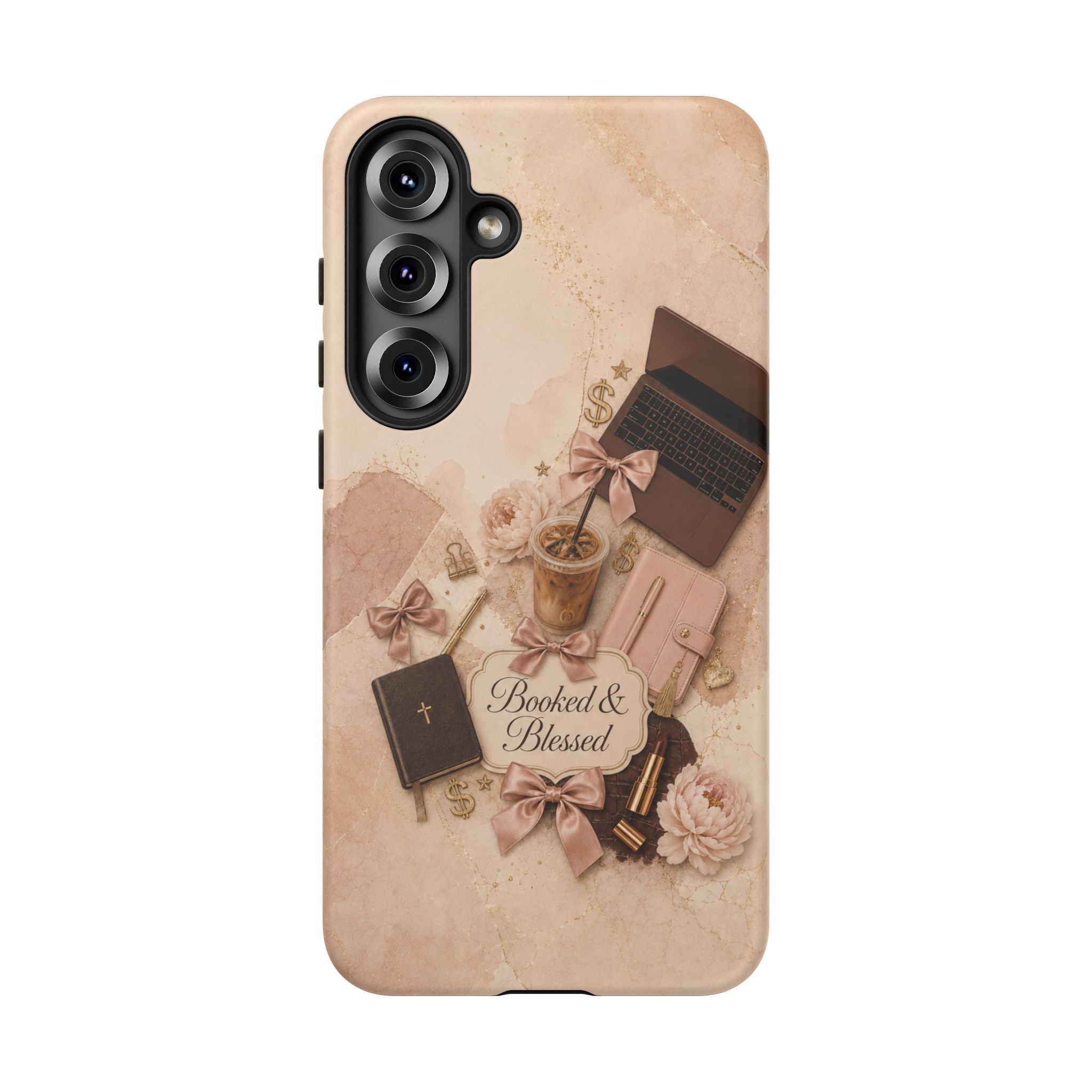 Booked & Blessed Christian Book Lover Phone Case