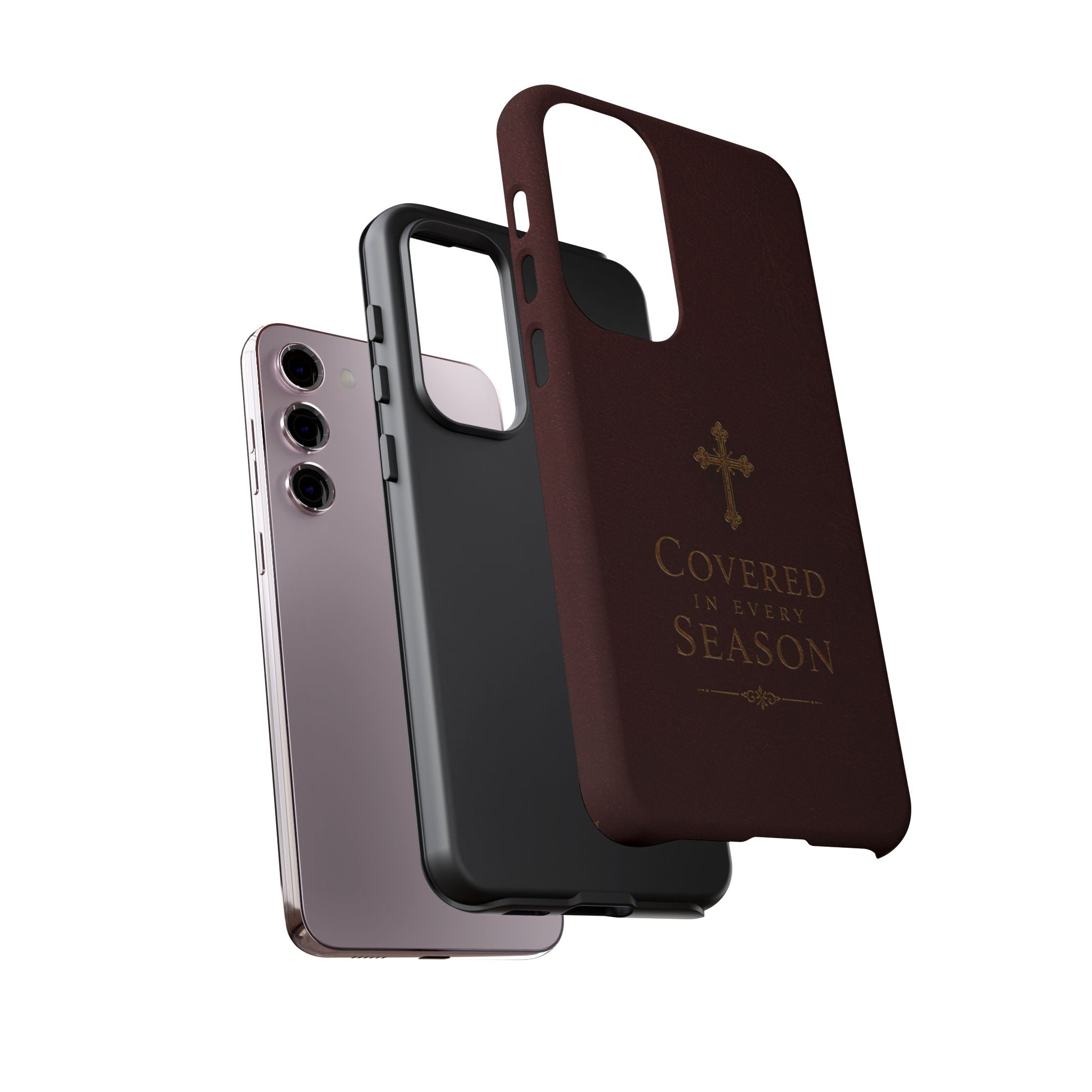 Covered in Every Season Christian Cross Phone Case