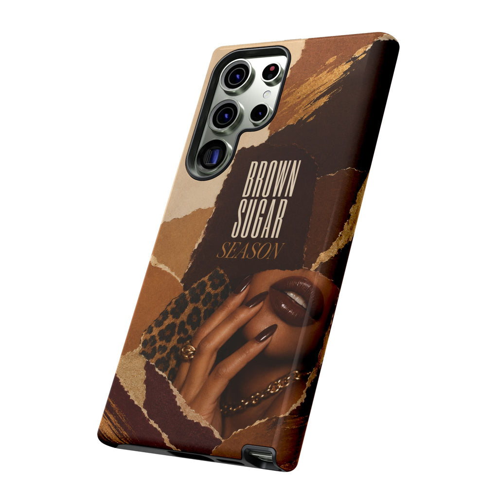 Brown Sugar Season Leopard Collage Phone Case