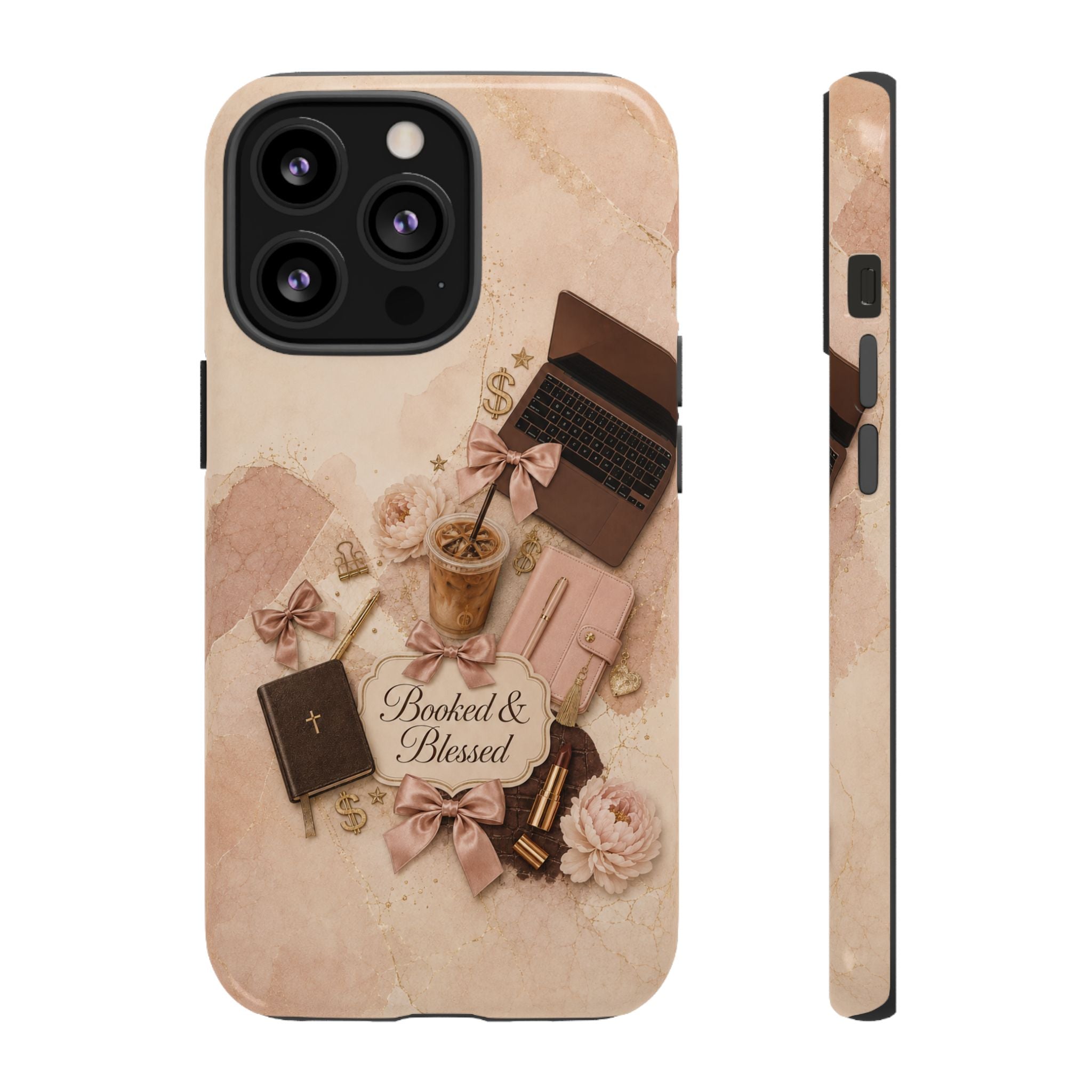 Booked & Blessed Christian Book Lover Phone Case
