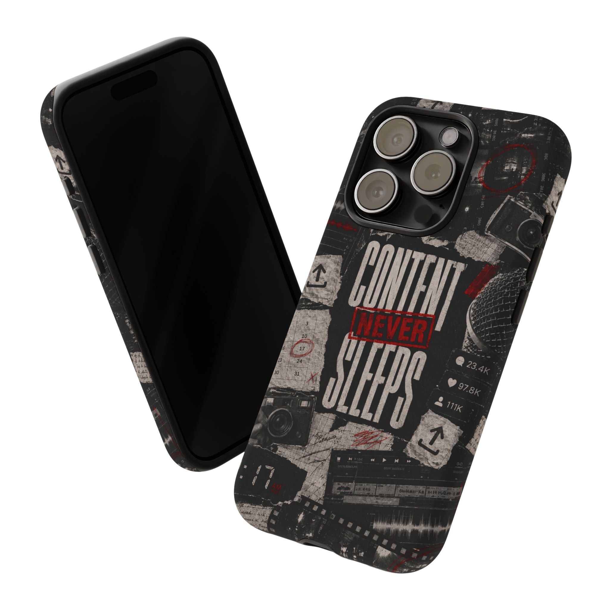 Content Never Sleeps Creator Phone Case