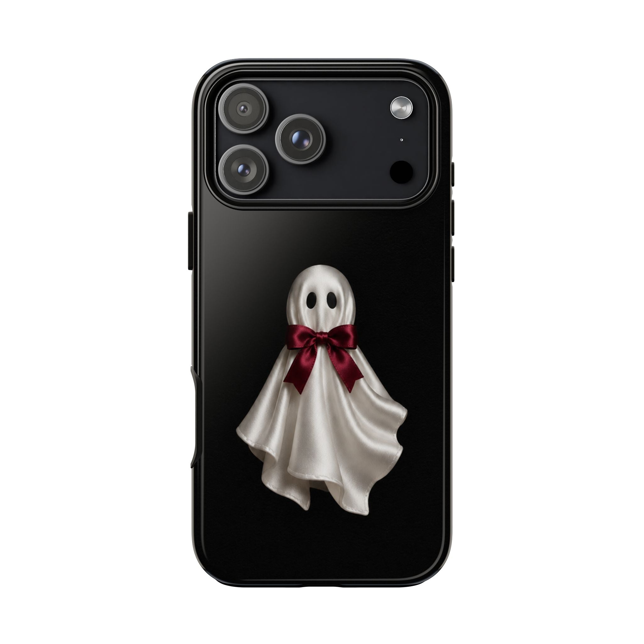 Burgundy Bow Ghost Spooky Phone Case