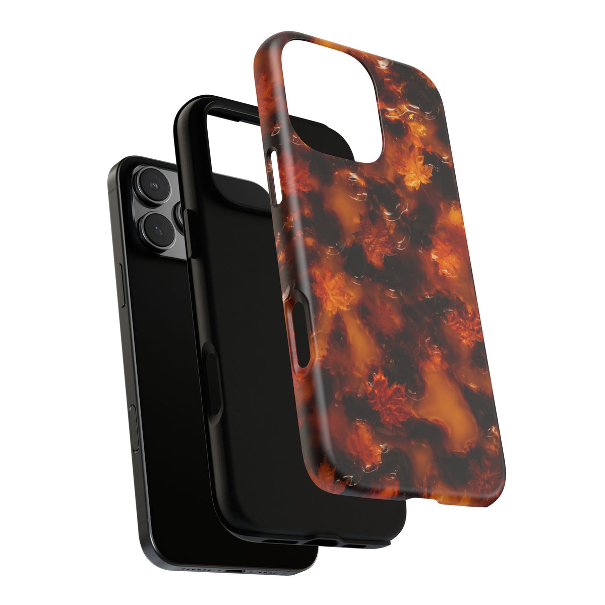 Amber Autumn Maple Leaf Phone Case