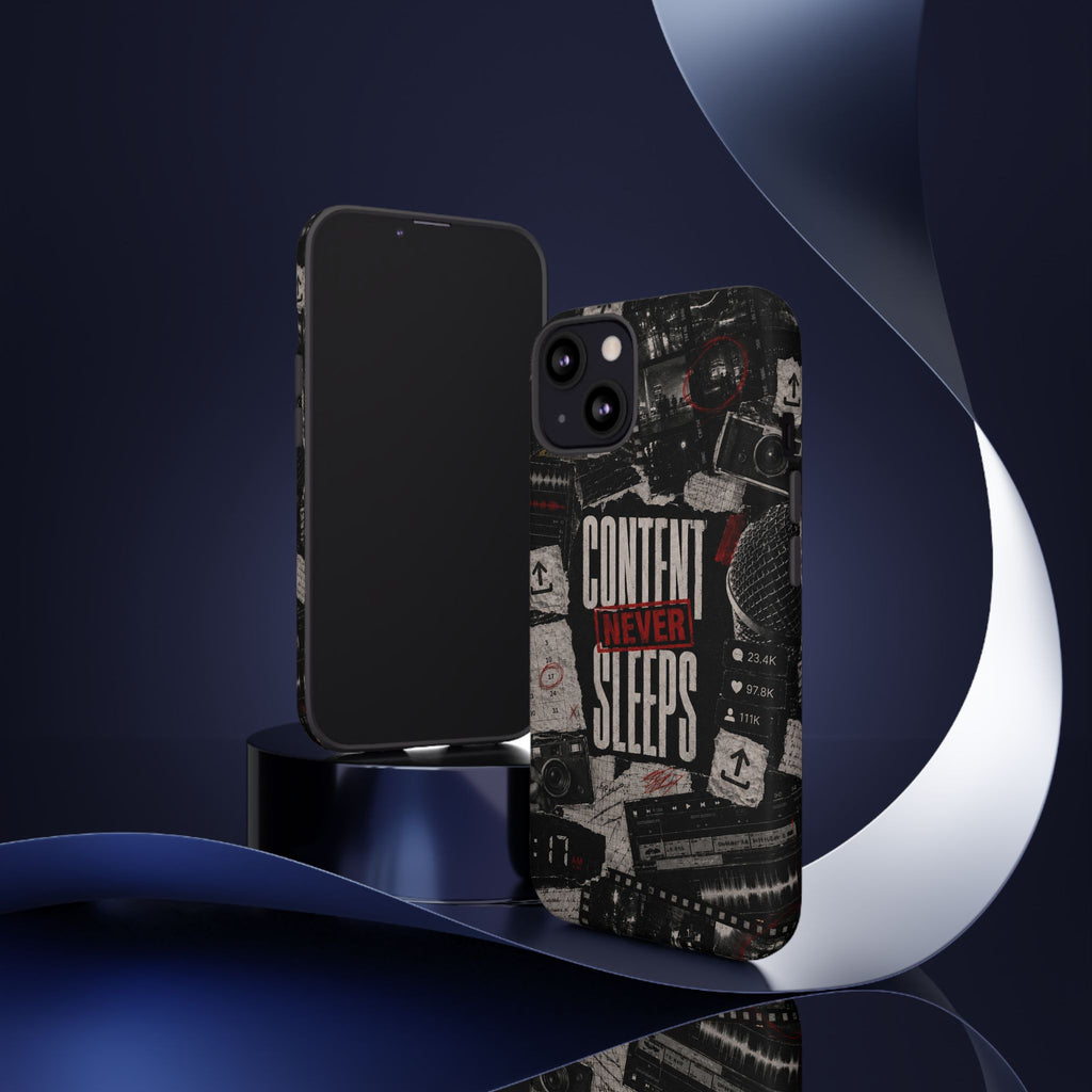 Content Never Sleeps Creator Phone Case