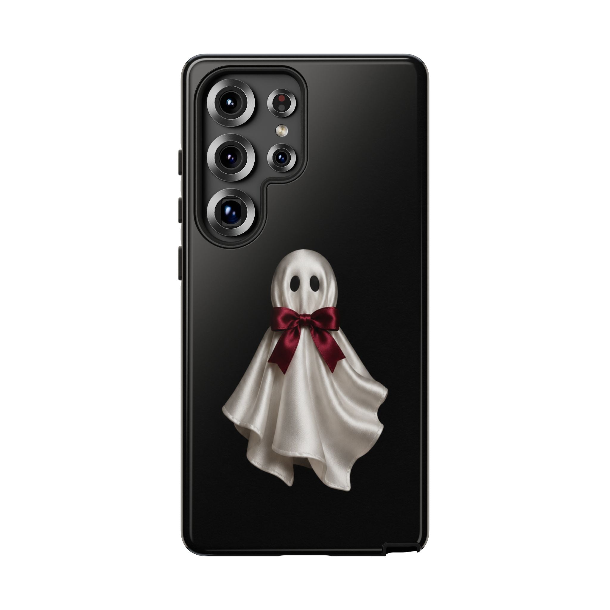 Burgundy Bow Ghost Spooky Phone Case