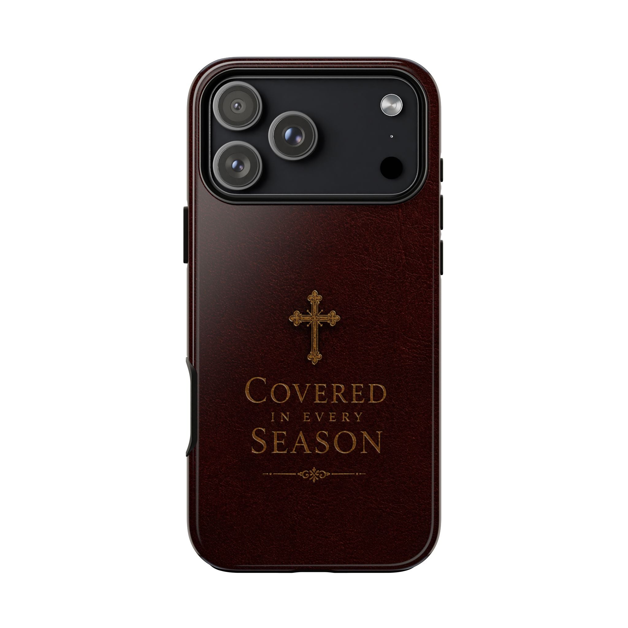 Covered in Every Season Christian Cross Phone Case