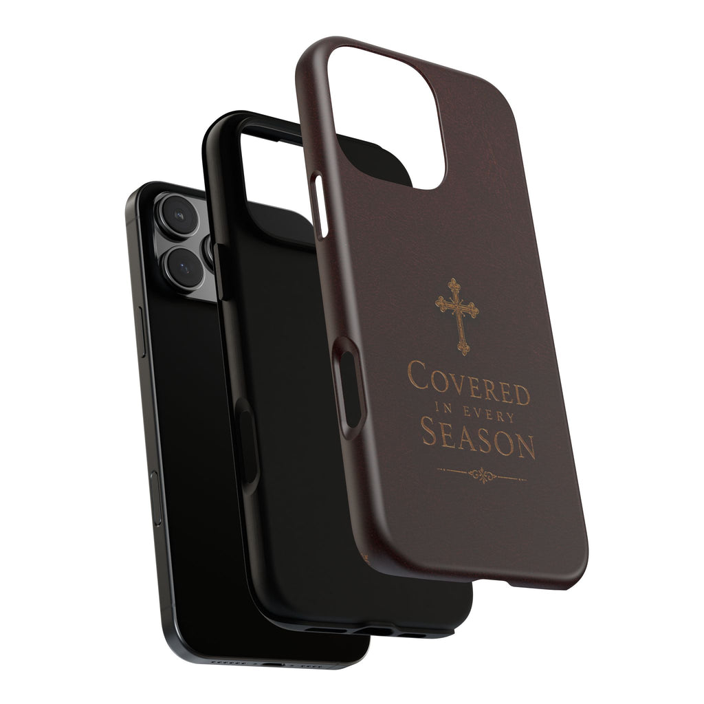 Covered in Every Season Christian Cross Phone Case